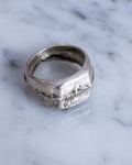 The Fault Line Mini Square Signet