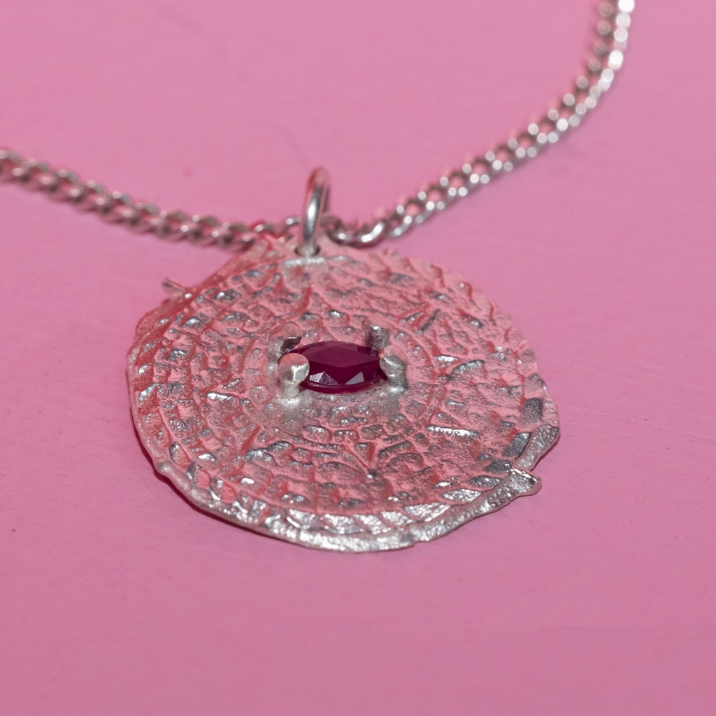 Mayan Sun Charm Necklace