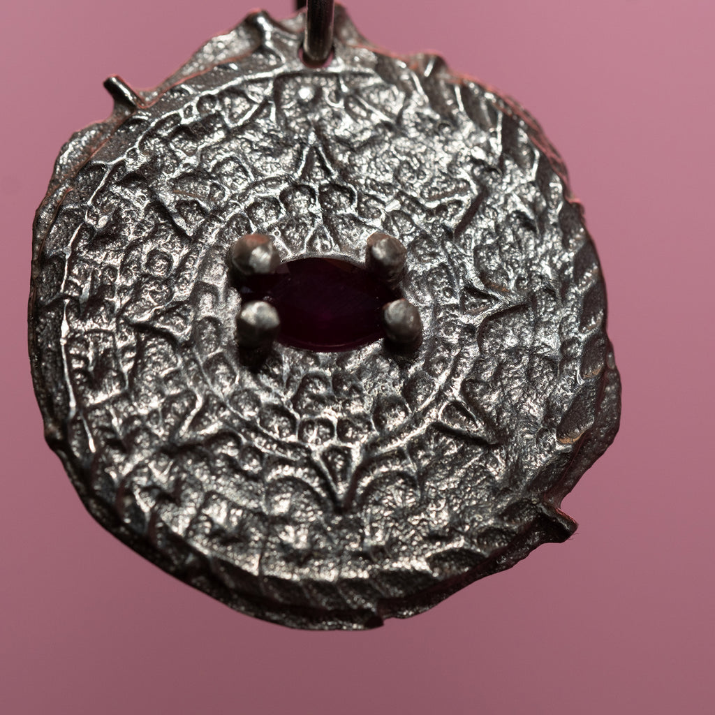 Mayan Sun Charm Necklace