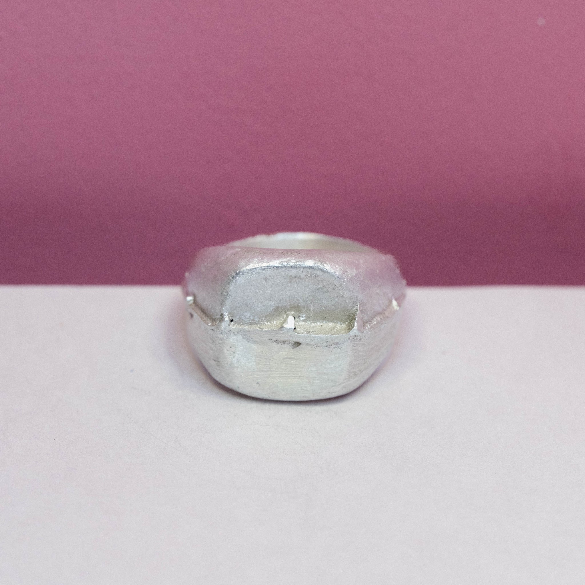 The Fault Line Square Signet Ring