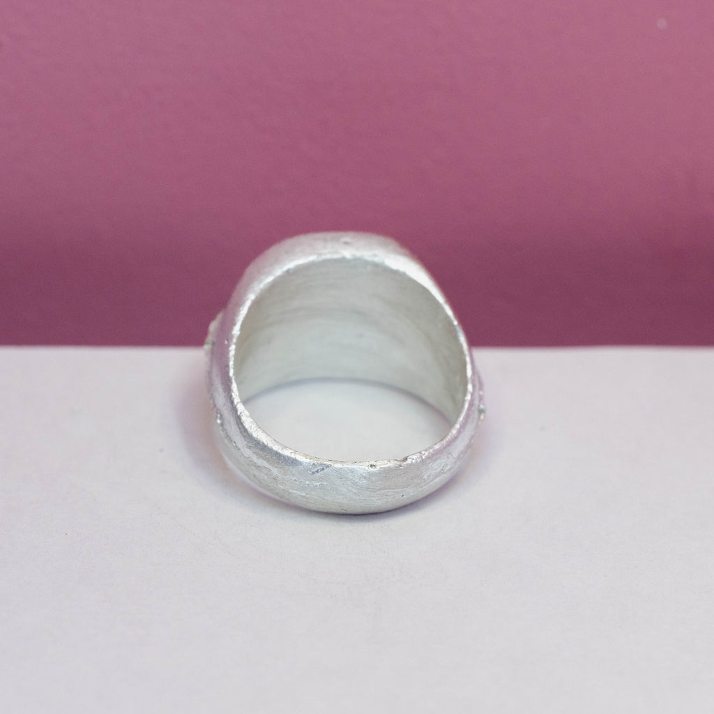 The Fault Line Square Signet Ring