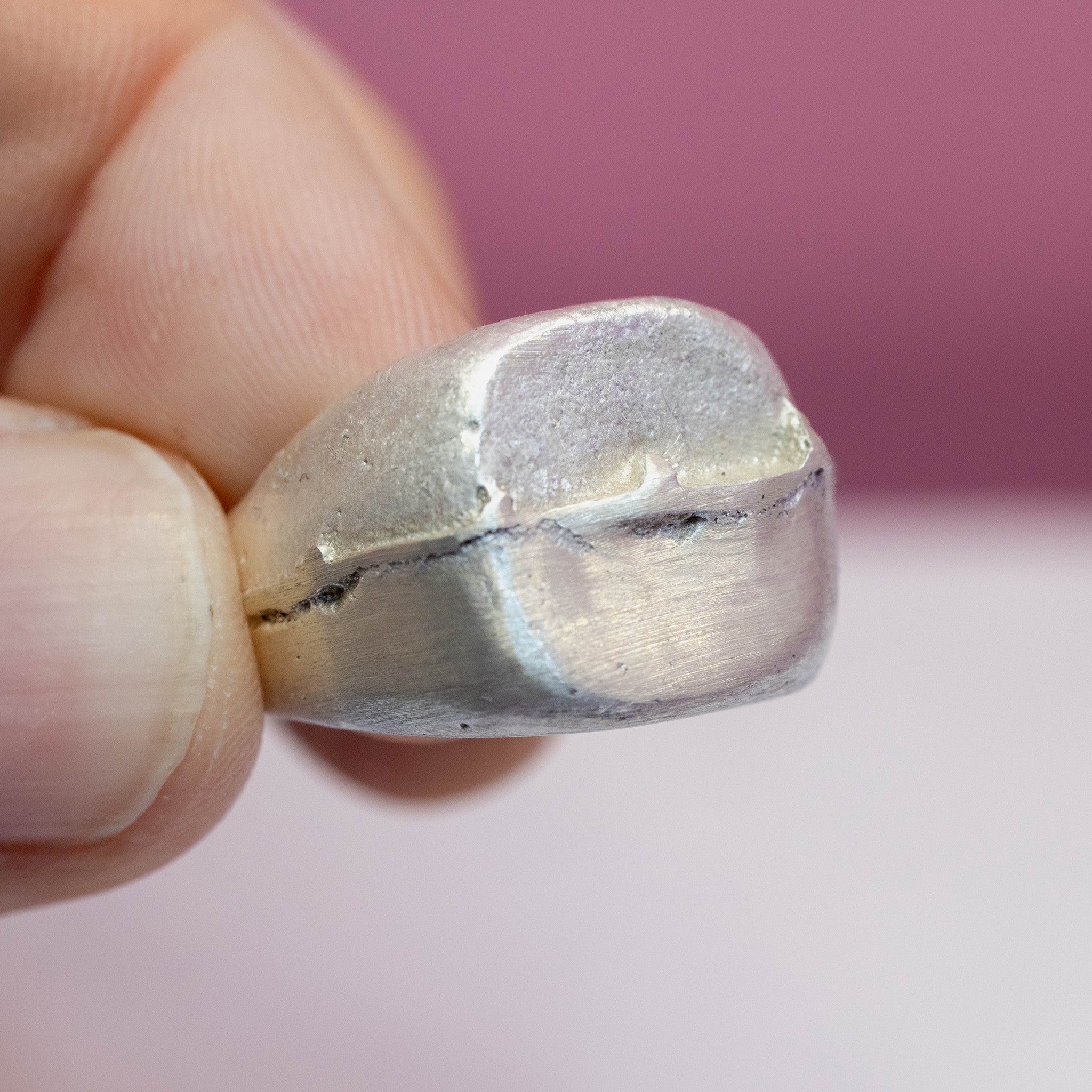 The Fault Line Square Signet Ring