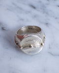 The Fault Line Round Signet Ring