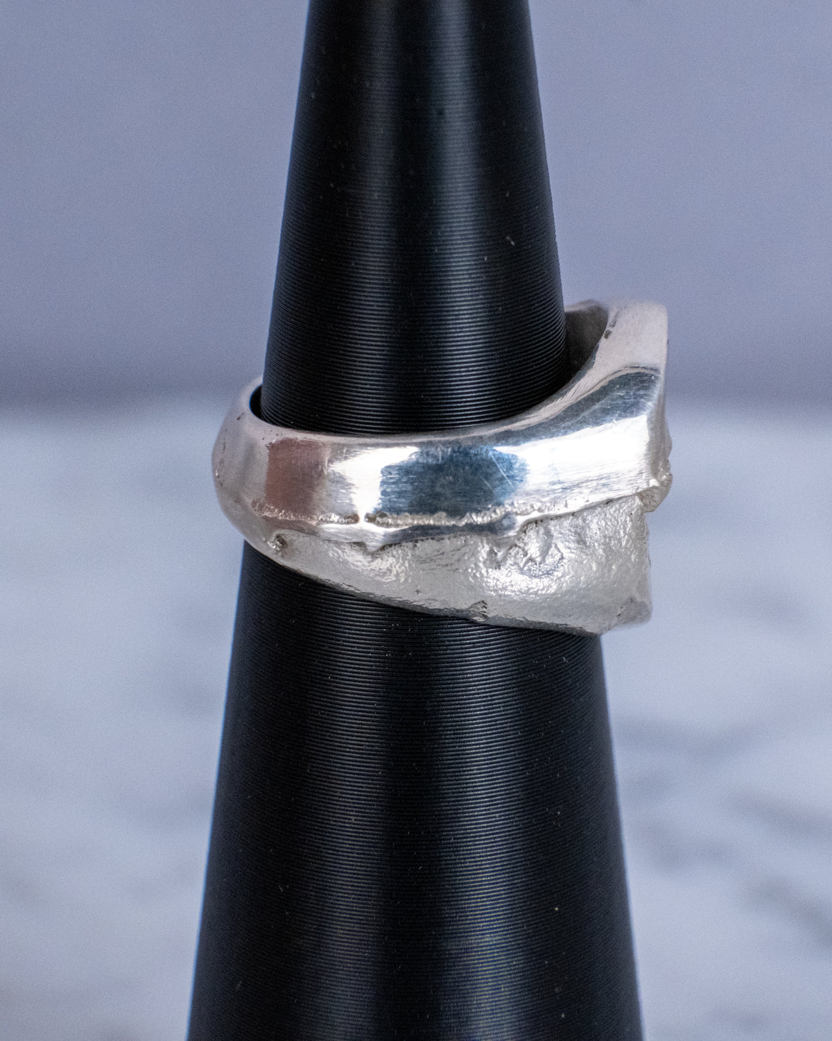 The Fault Line Round Signet Ring