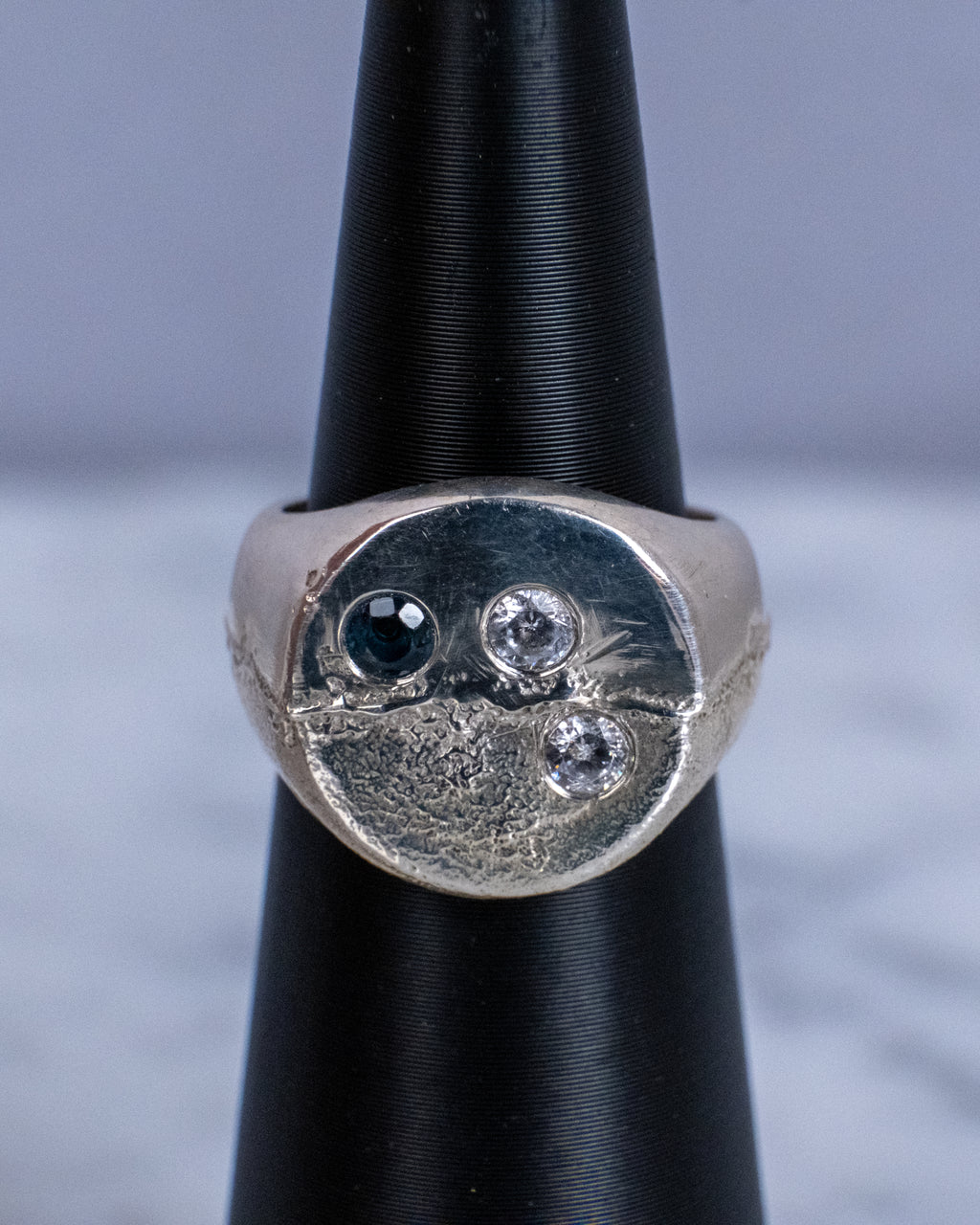 The Midnight Cluster Signet Ring