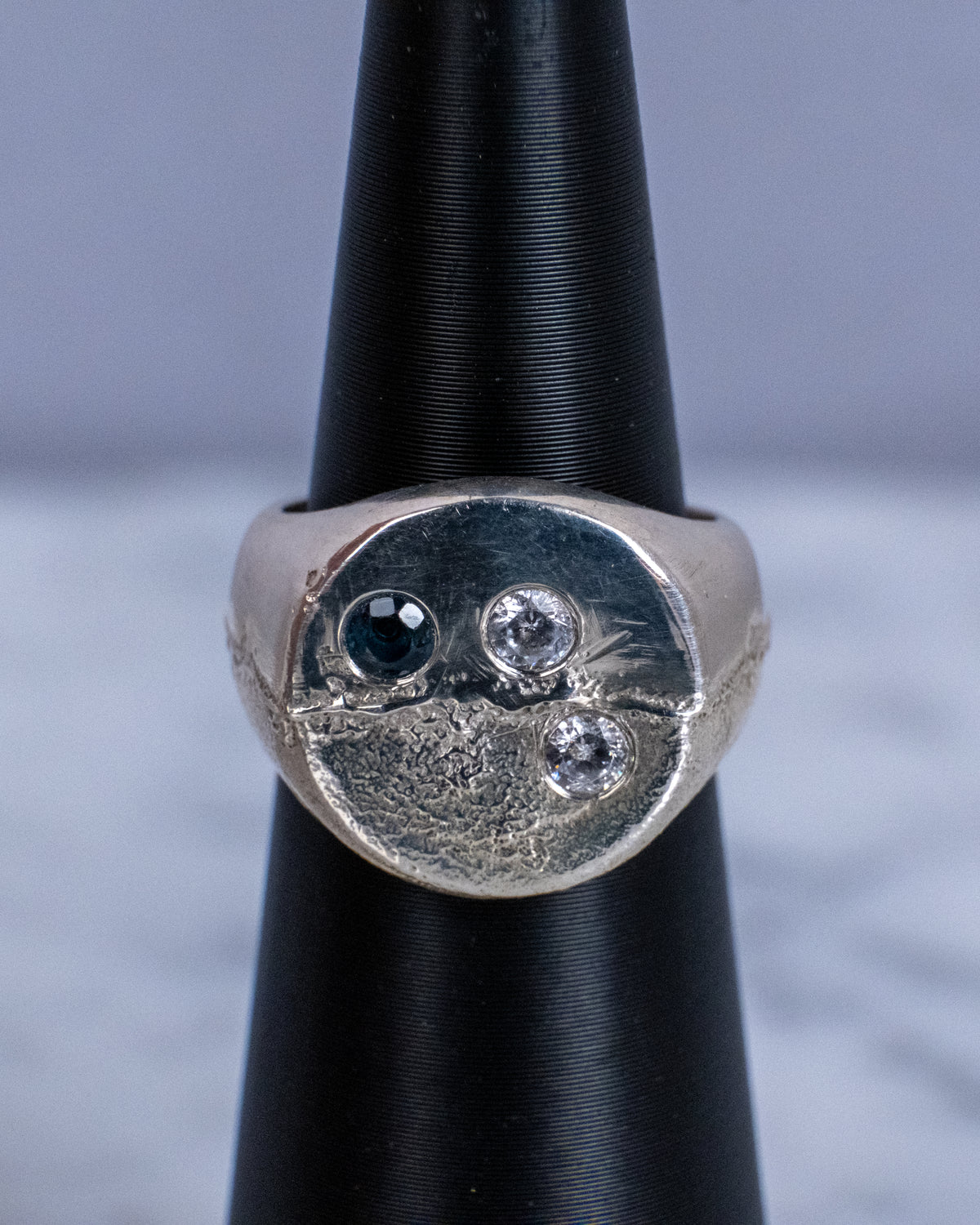 The Midnight Cluster Signet Ring