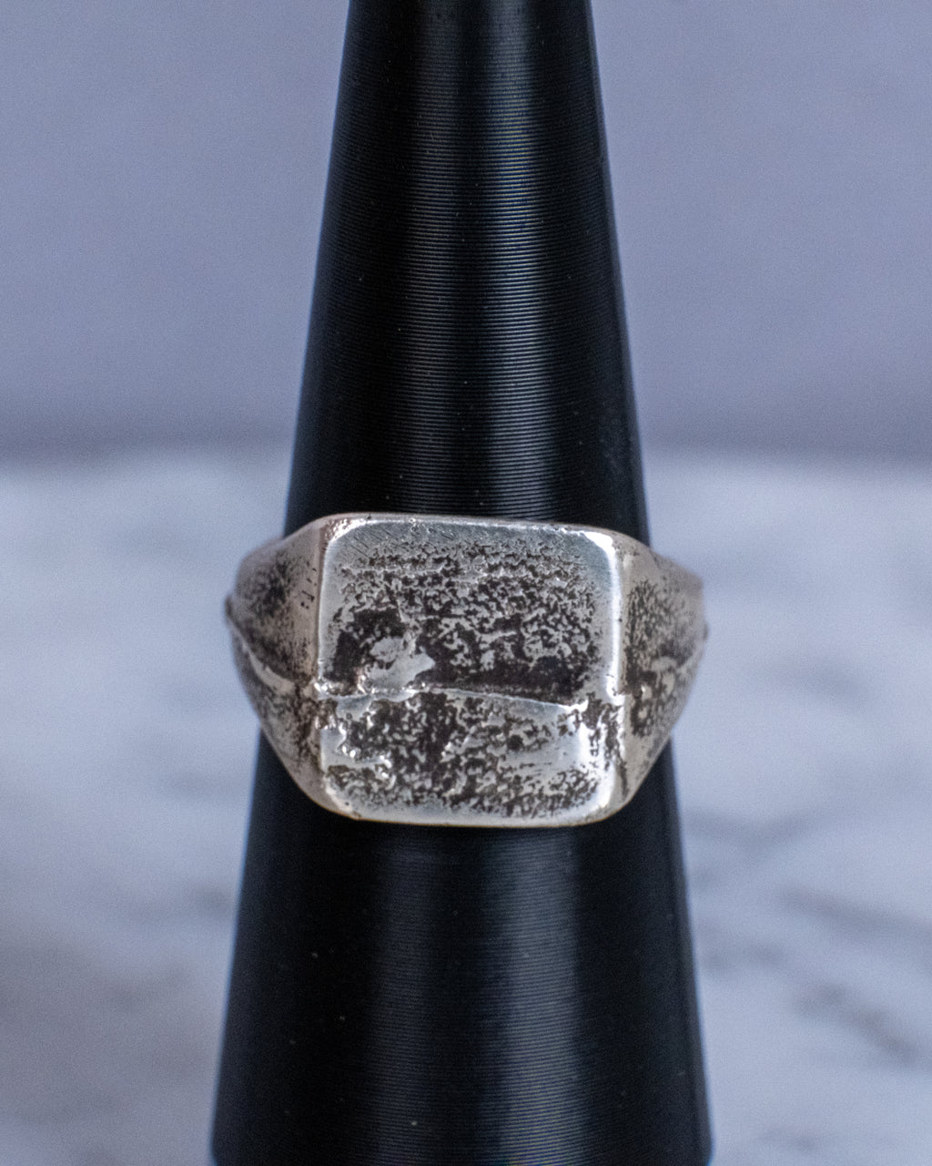 The Tectonic Square Signet Ring