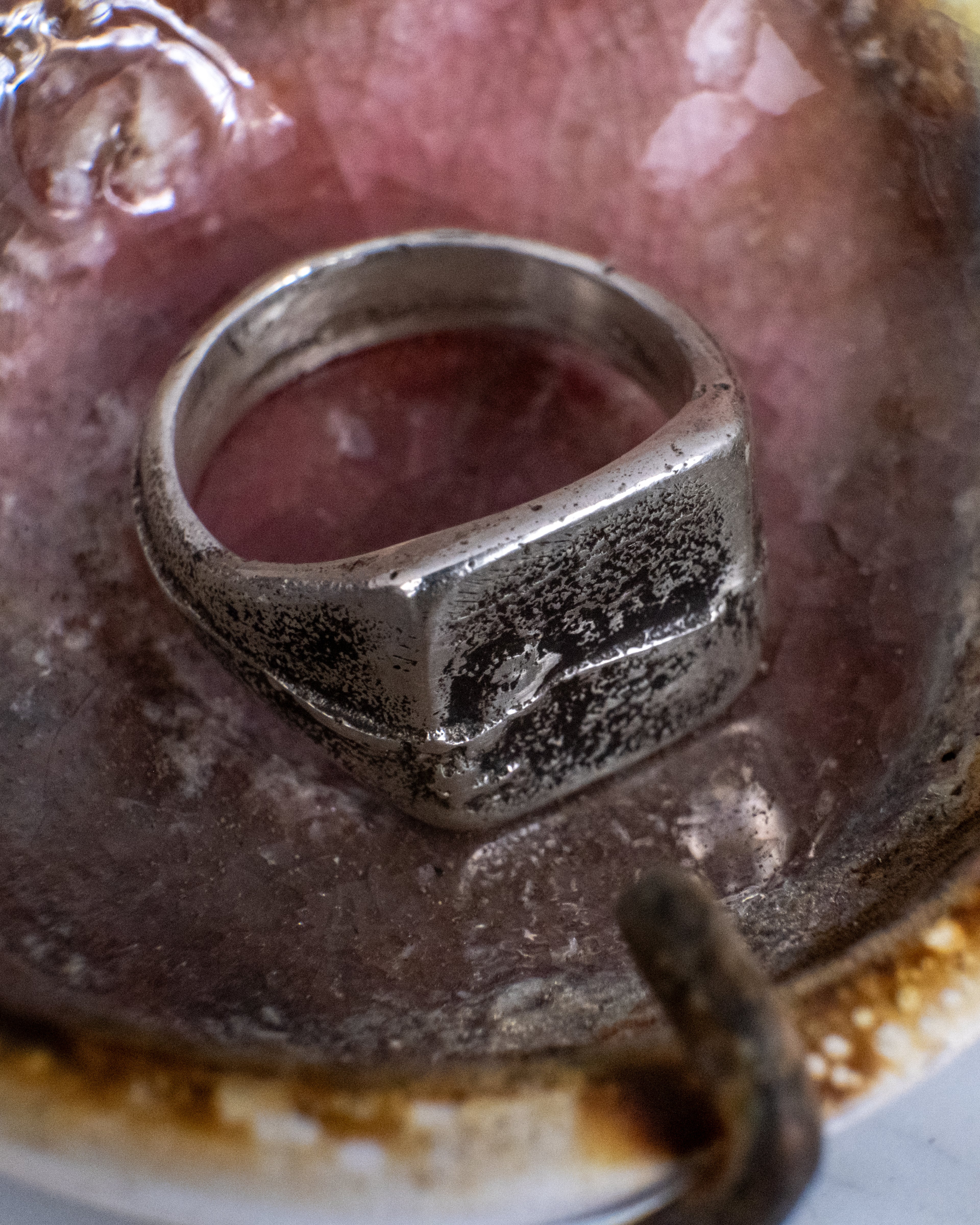 The Tectonic Square Signet Ring