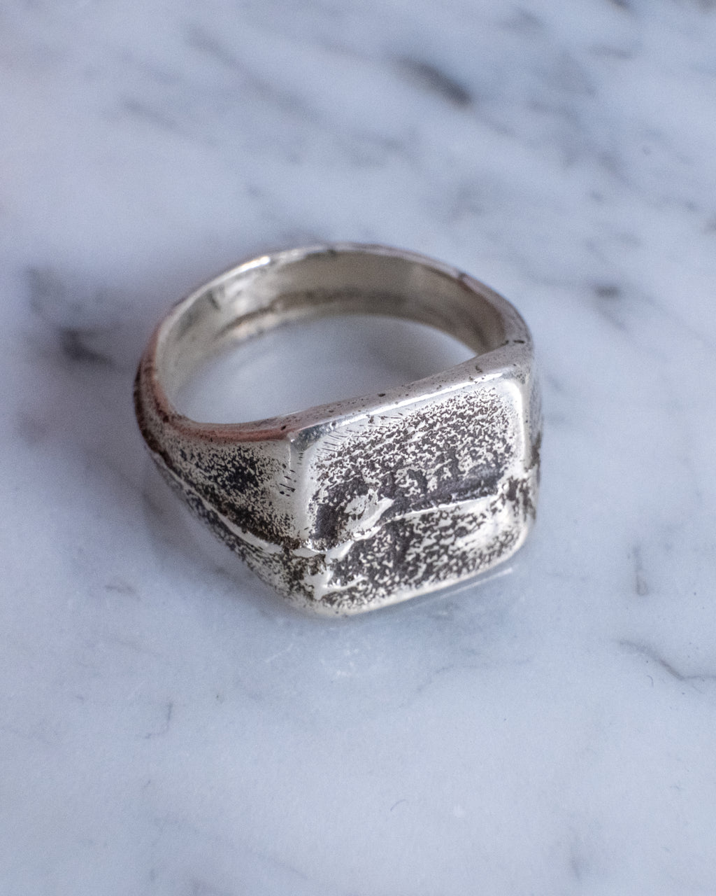 The Tectonic Square Signet Ring